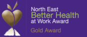 North East Better Health at work Gold Award logo